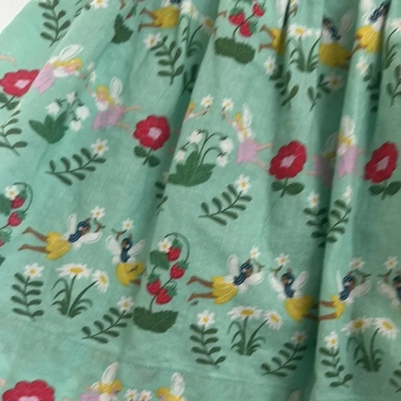 Mini Boden Floral Green with Fairies Kids Dress 2-3y - Picture 2 of 5